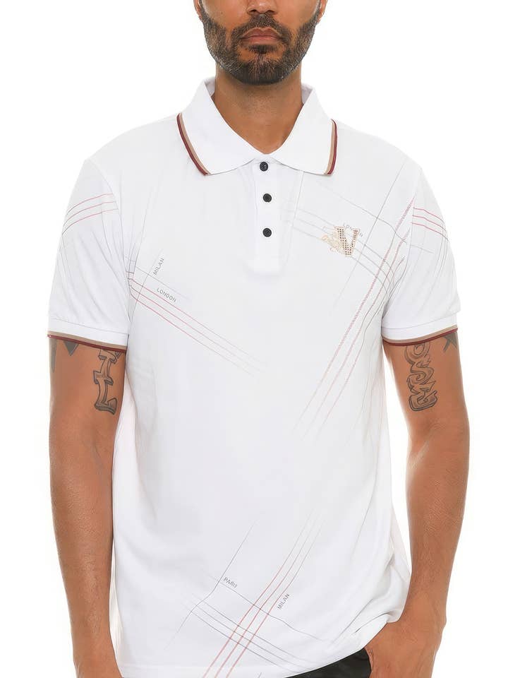 Poloskjorte med knapper for engroshandel hos CC Wholesale Clothing