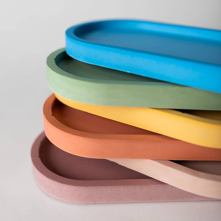 Tenn Prairie - Vente Plateaux décoratifs - Plateau bougie en béton – Base colorée pour présentation et décoration de bougie18