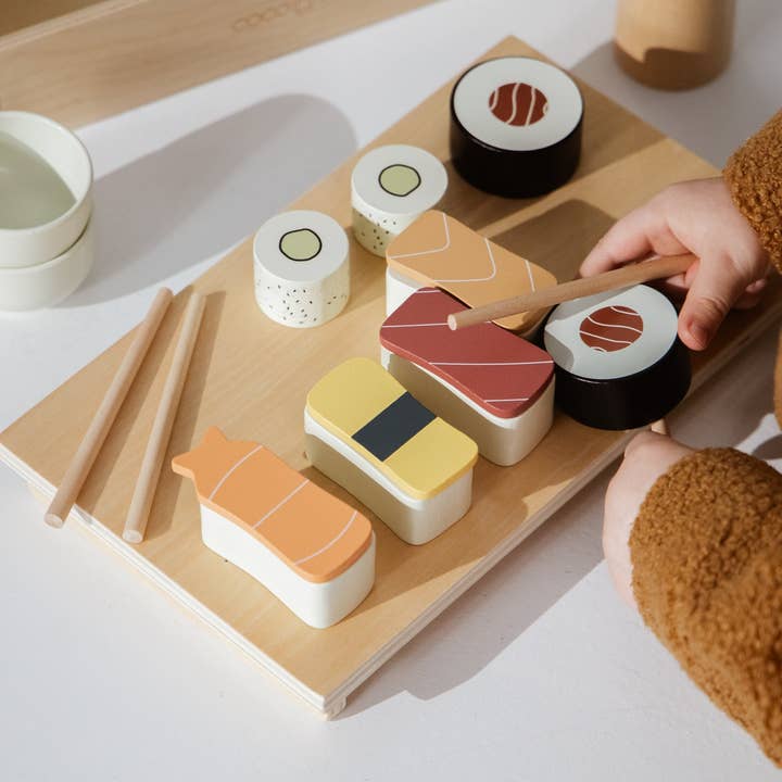 Coco Village - Wholesale Toy Set - Kids - Wooden Sushi Playset1