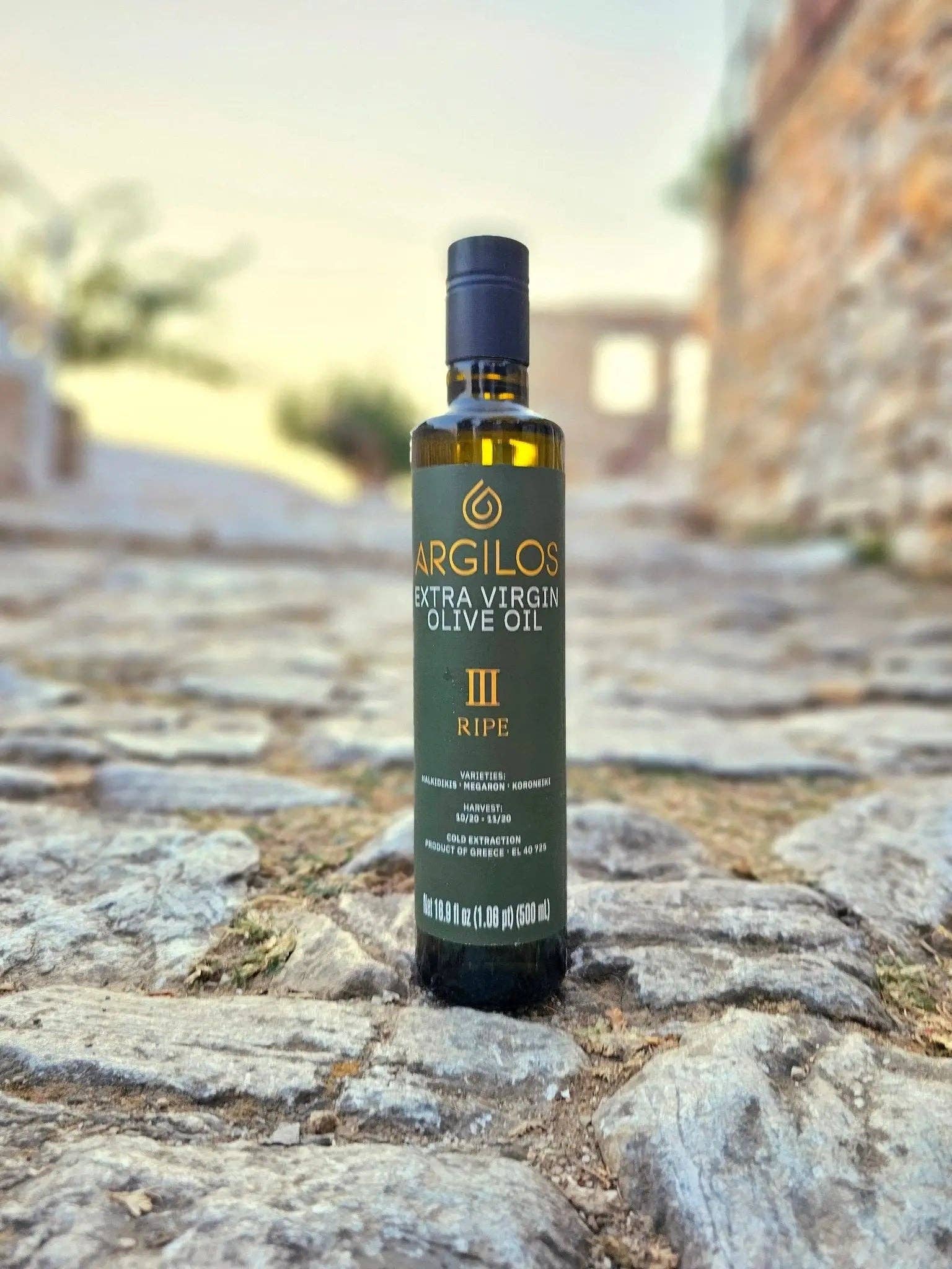 ARGILOS - Wholesale Olive Oil - ARGILOS III RIPE Greek Extra Virgin Olive Oil (500ml)