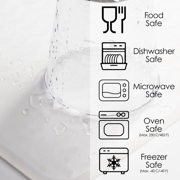 PopYum - Wholesale Dish-drying mat/rack - PopYum Silicone Drying Mat (12x16 in, 30x40 cm), Clear-Frost7