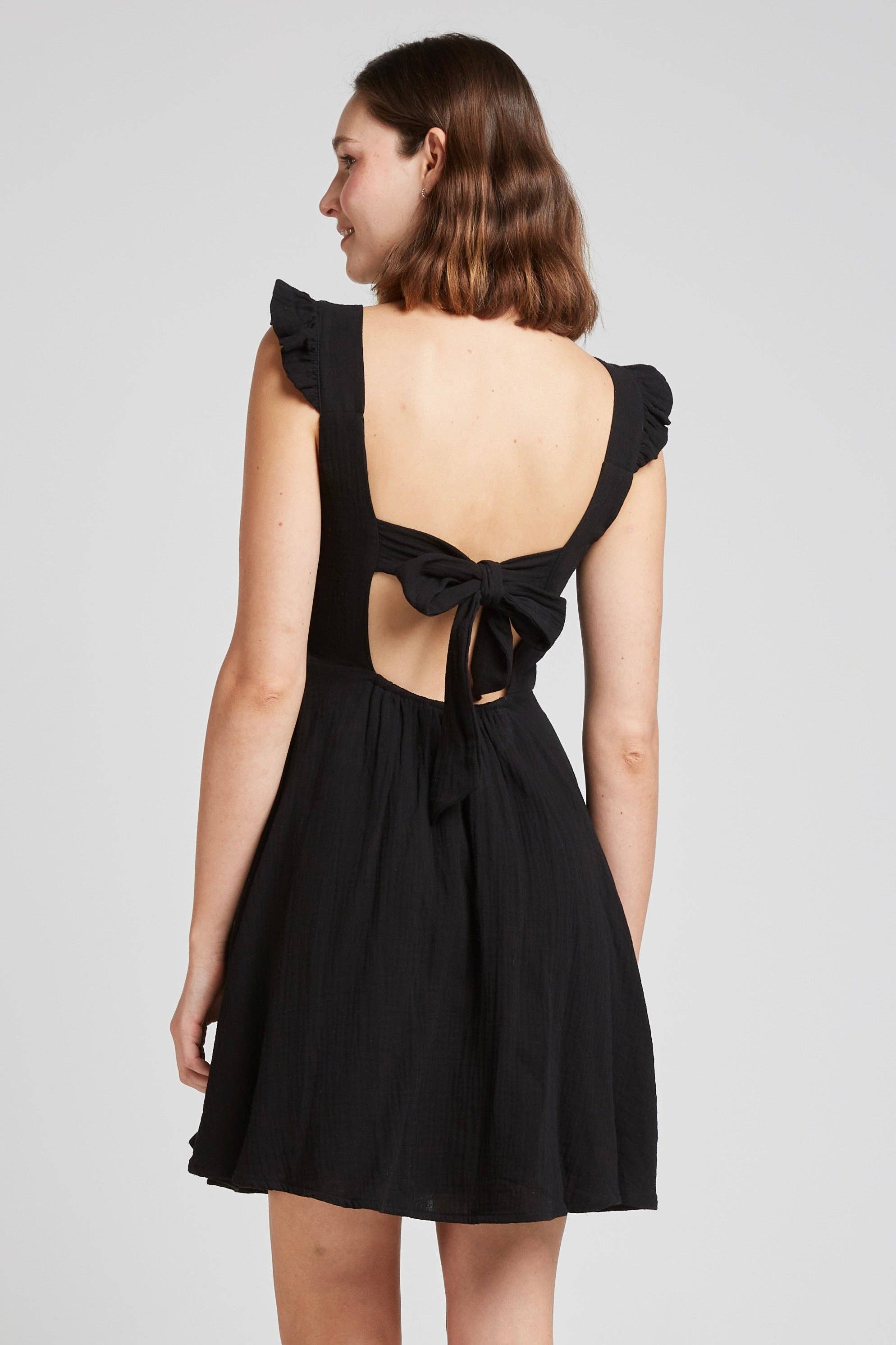 Andy & Lucy - Wholesale Dress - Women's - LILYAN - Ruffled cotton gauze dress1