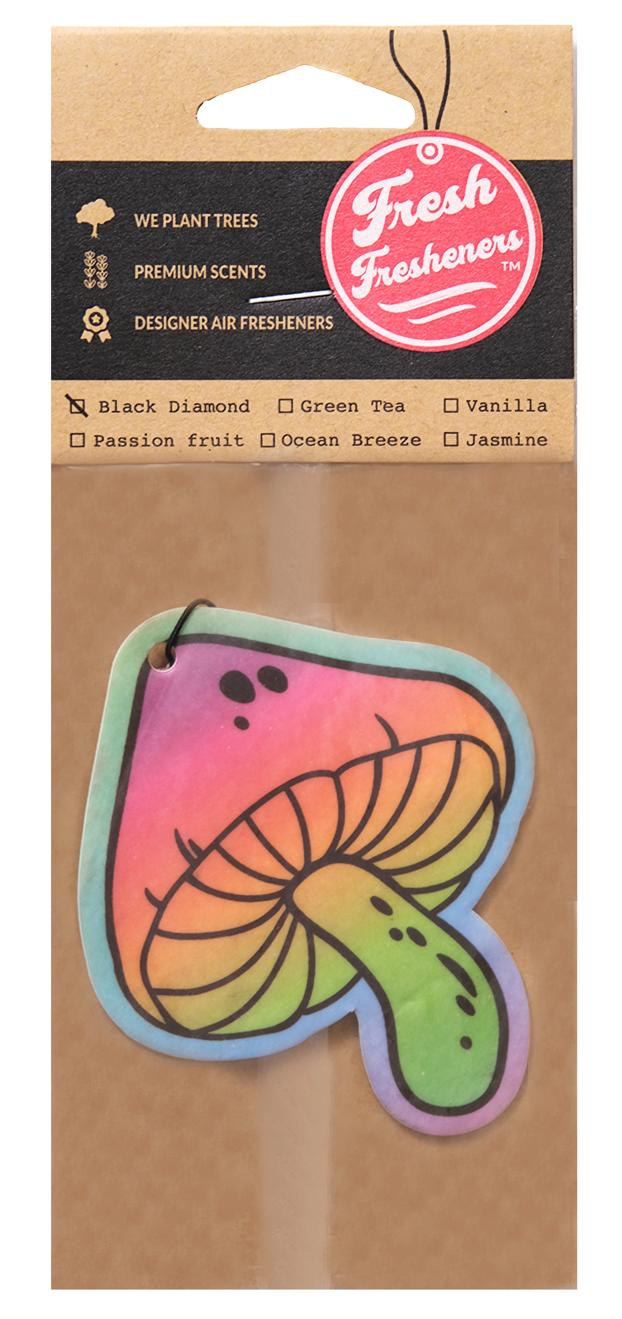 Fresh Fresheners - Wholesale Car Freshener - Unisex - Mushroom Air Freshener Pack of 121