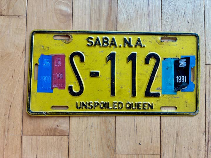 1991 Saba, De Nederlandske Antiller Nummerplade for engroshandel hos RusticPlates