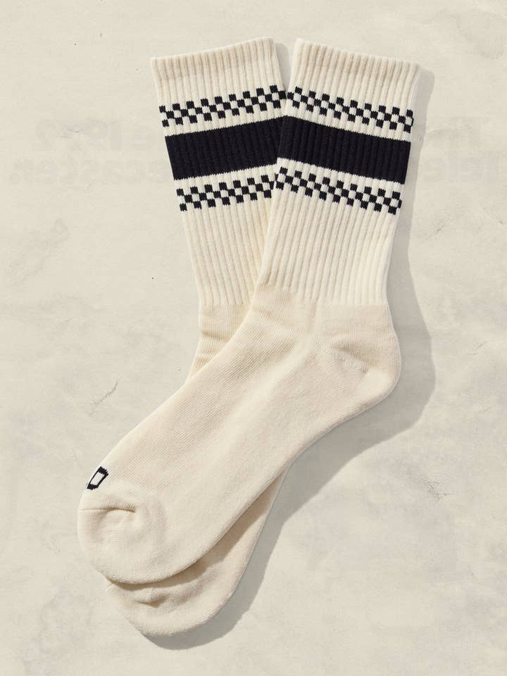 Weld Mfg. - Wholesale Socks - Unisex - Checkerboard Striped Crew Socks6