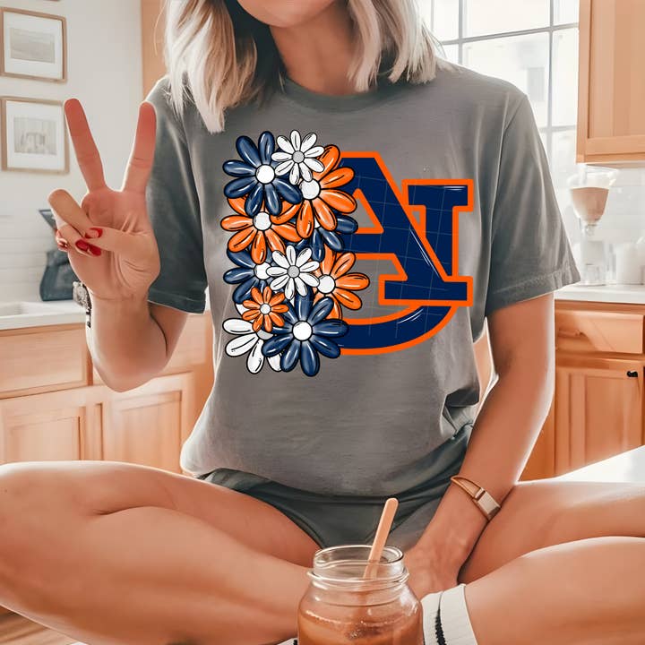 Auburn Floral: Game Day - Tee for wholesale by Cash & Drix Wholesale