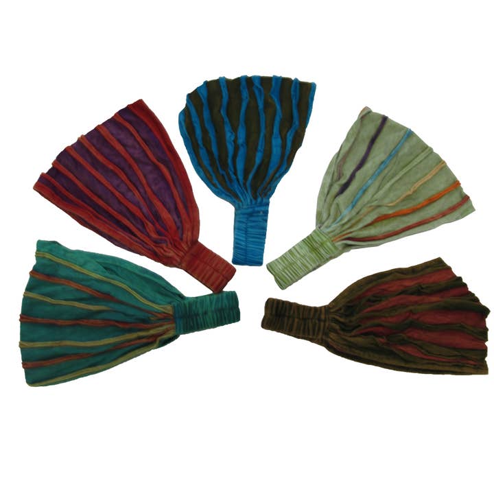 KIH-13 Cotton Knit Razor cut headbands (Pack of Dozen) for wholesale by Kala Imports LLC