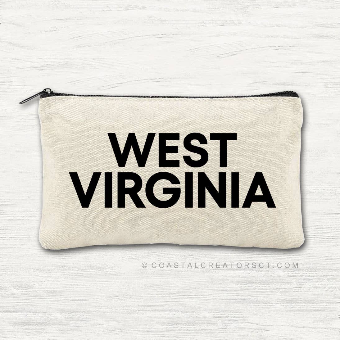 Coastal Creators of Connecticut - Wholesale Pouch - Women's - Personalized State Name Canvas Travel Bags (Packaged)8