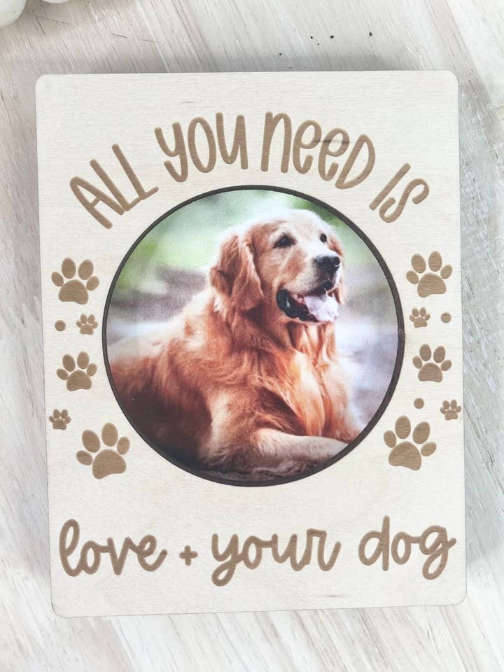 Cadre photo pour chien | Aimant pour réfrigérateur pour la vente par Mallory Jayde Home and Gifts