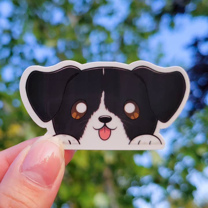 Biscotti Peeker Sticker for wholesale by mtp_arts