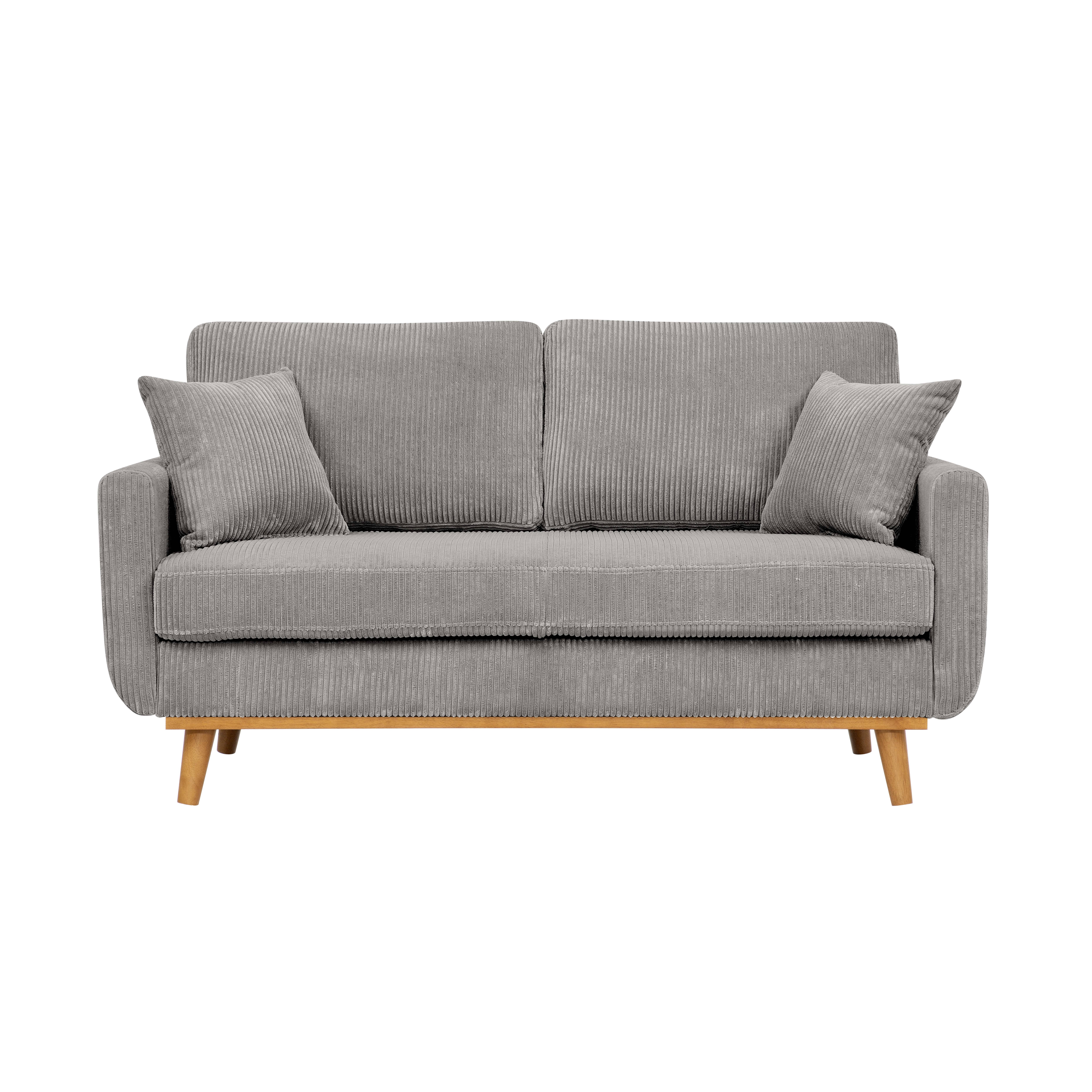 39F Inc. - Wholesale Sofa - Asher Mid-Century Corduroy Sofa, 5-Color, 2-Seat13