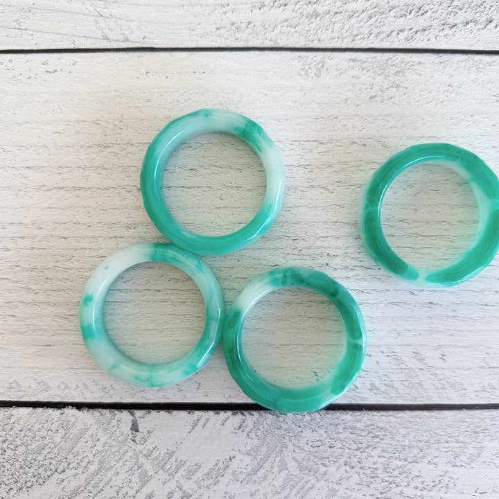 Dot and Army - Wholesale Napkin Ring - Sherbet Napkin Rings, set of four