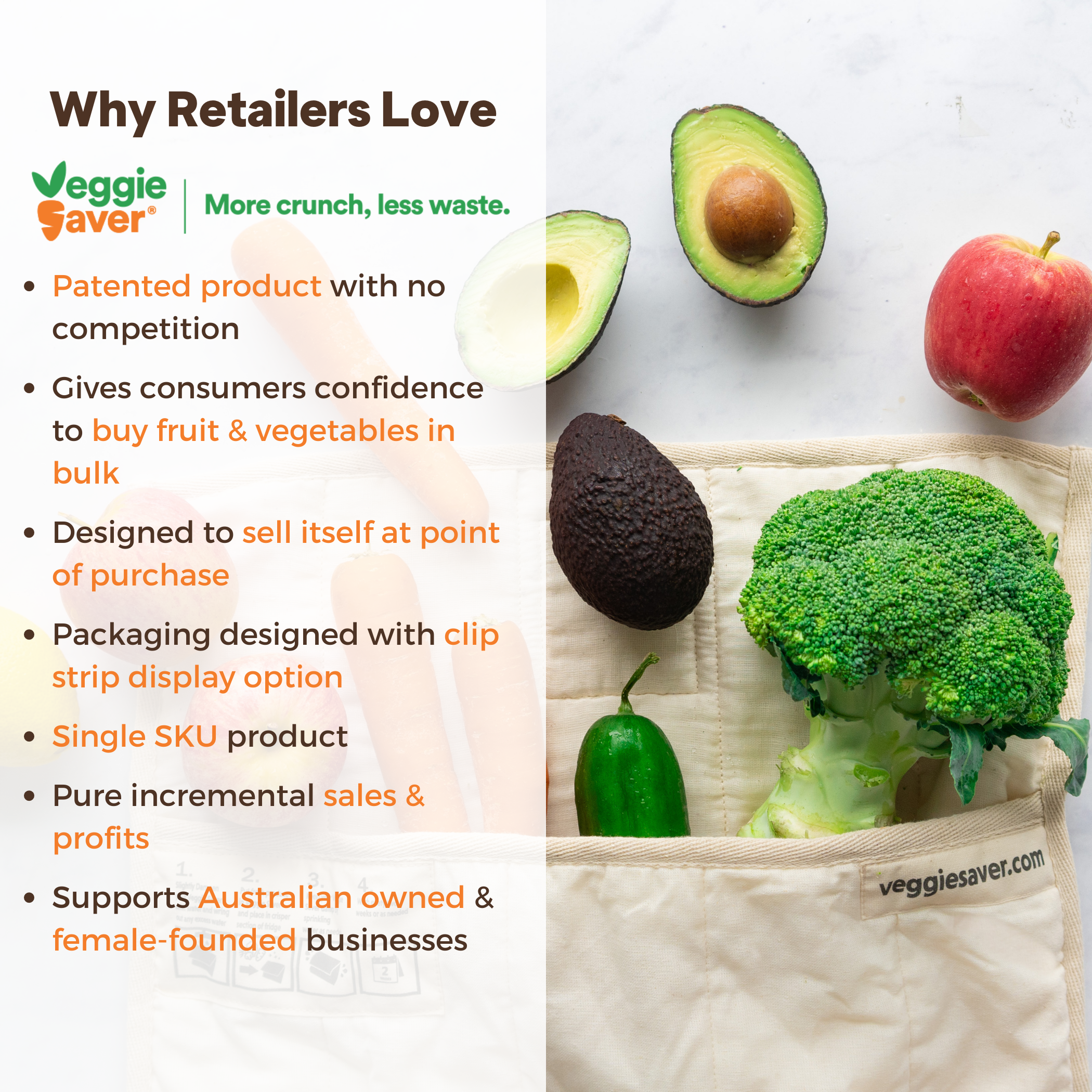 Veggie Saver - Wholesale Food Storage Wrap/Bag - Veggie Saver3