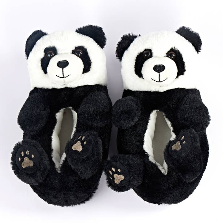 Oooh Yeah/Sock It Up/Oooh Geez Slippers - Wholesale Slippers – Child - Tofu the Panda | Kid's Funny Fluffy Non-Slip Slippers2