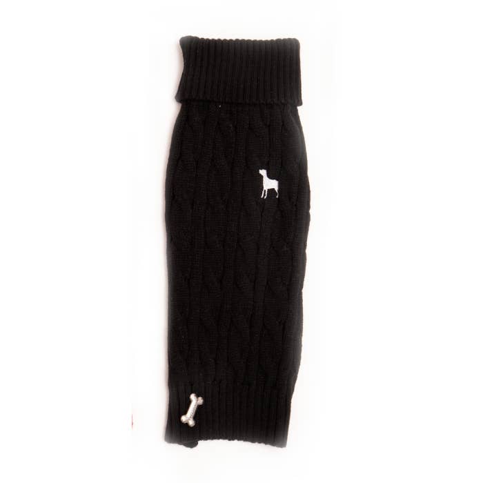 PetLondon - Wholesale Pet jumper – Dog - Cable Knit Black Jumper for Dogs