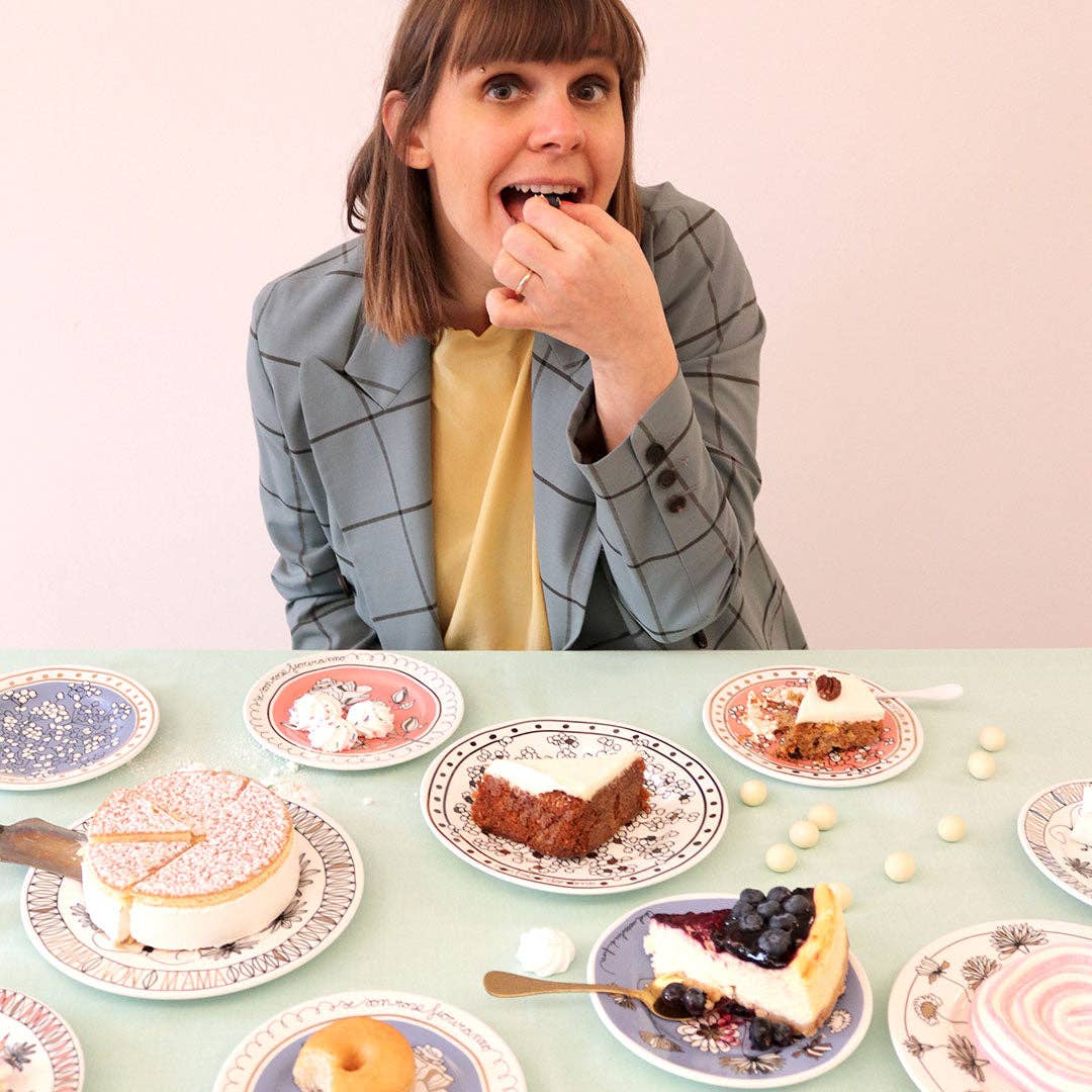 Darling Spring - Wholesale Dinner Plate - Bouquet Pink Dessert Plates Set of 25