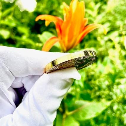 Motto Medallions – wholesale Samlarobjekt mynt – Vem vågar vinner/O Tolmon Nika Motto Medallion4