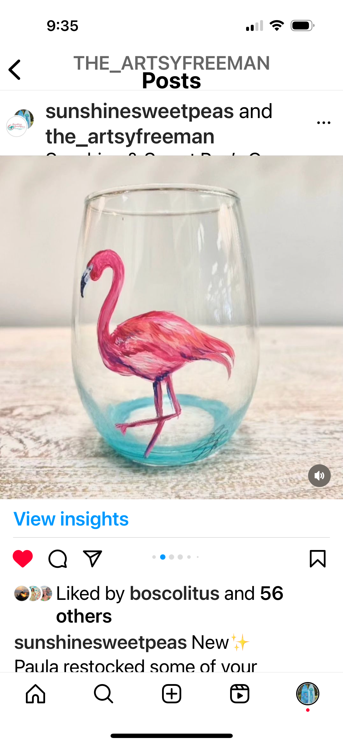 Paula Freeman Art - Vente Verres à vin - Verre à vin peint à la main TROPICAL SET – Verrerie côtière8