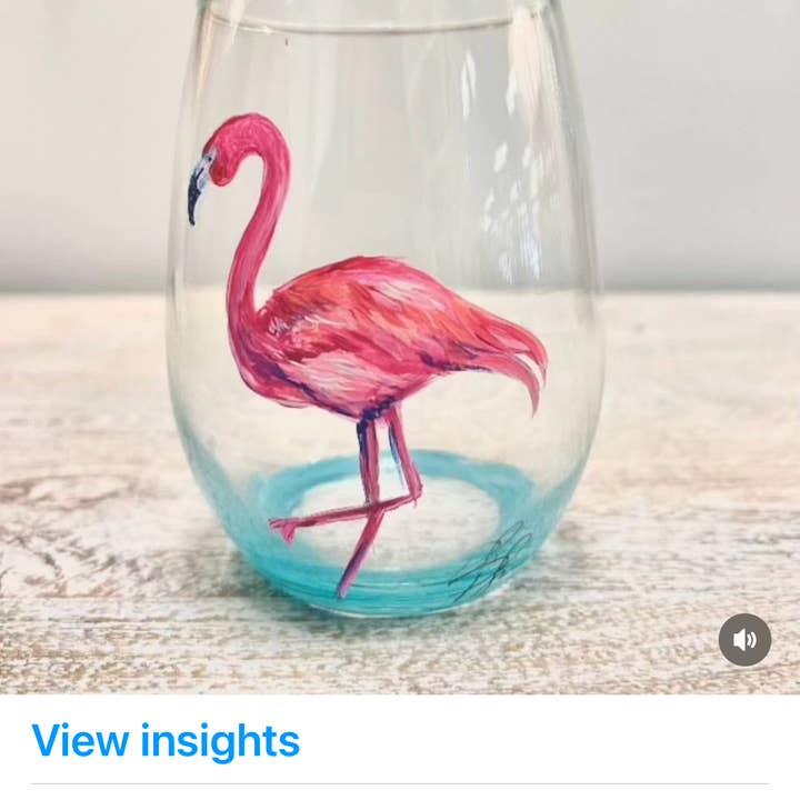 Paula Freeman Art - Vente Verres à vin - Verre à vin peint à la main TROPICAL SET – Verrerie côtière8