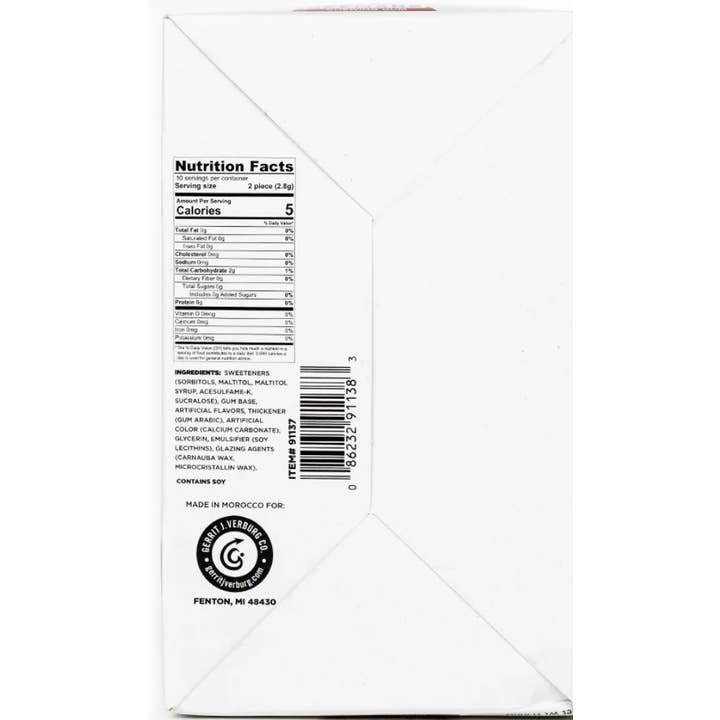 O'Shea's Candies Sweet Shop - Wholesale Chewing Gum - Nostalgic SUGARFREE 🎙️ “BEEMANS” Retro Packaging 12CT
3