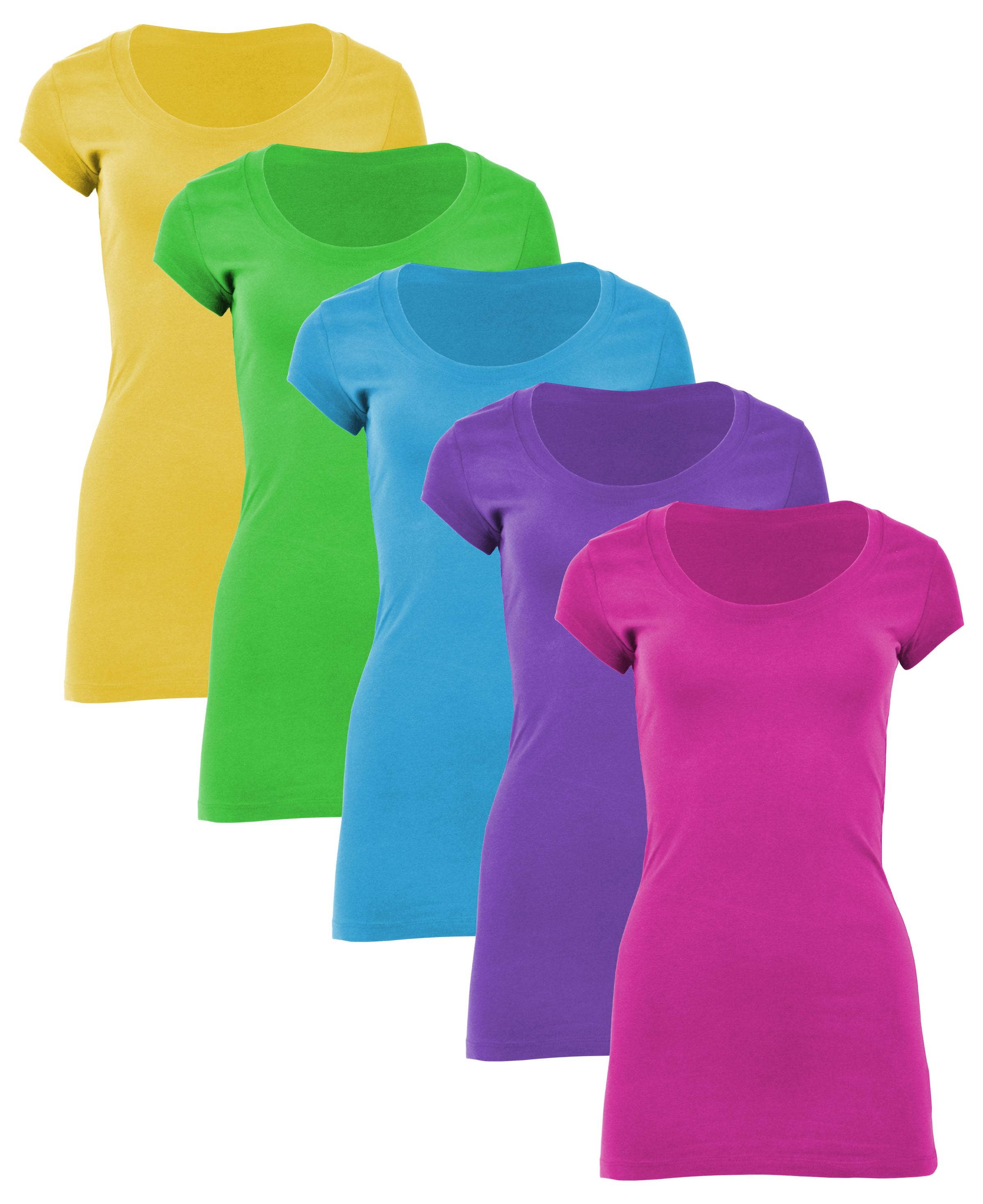 I-Wear Brands - Vendita all'ingrosso Tunica - Donna - Confezione da 5 magliette lunghe da donna7