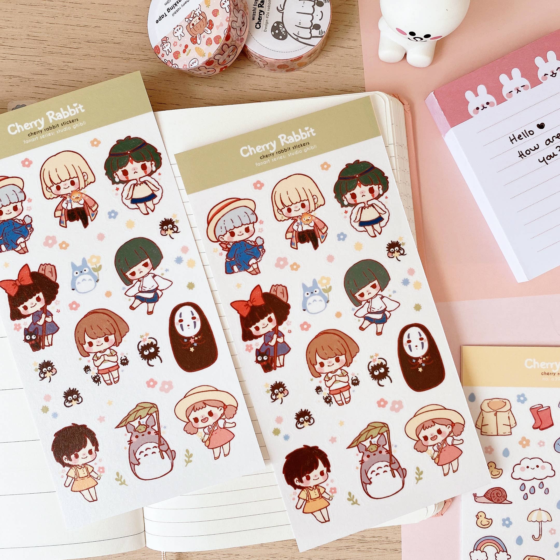 Cherry Rabbit - Wholesale Sticker - Studio Ghibli Sticker Sheet2
