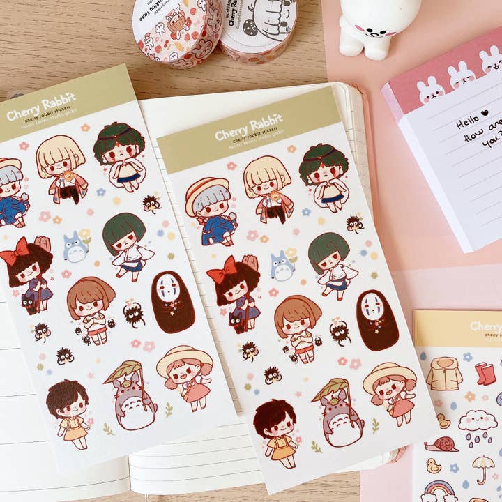 Cherry Rabbit - Wholesale Sticker - Studio Ghibli Sticker Sheet2
