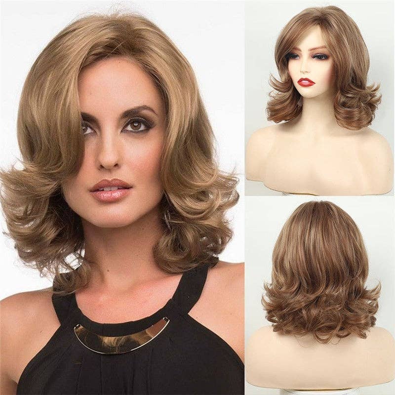   Short Curly Synthetic Wig Cap for wholesale on Faire4