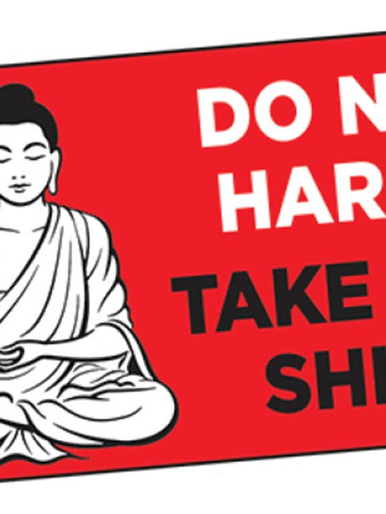 Sticker-Do no harm. Take no shit. for wholesale by Ephemera