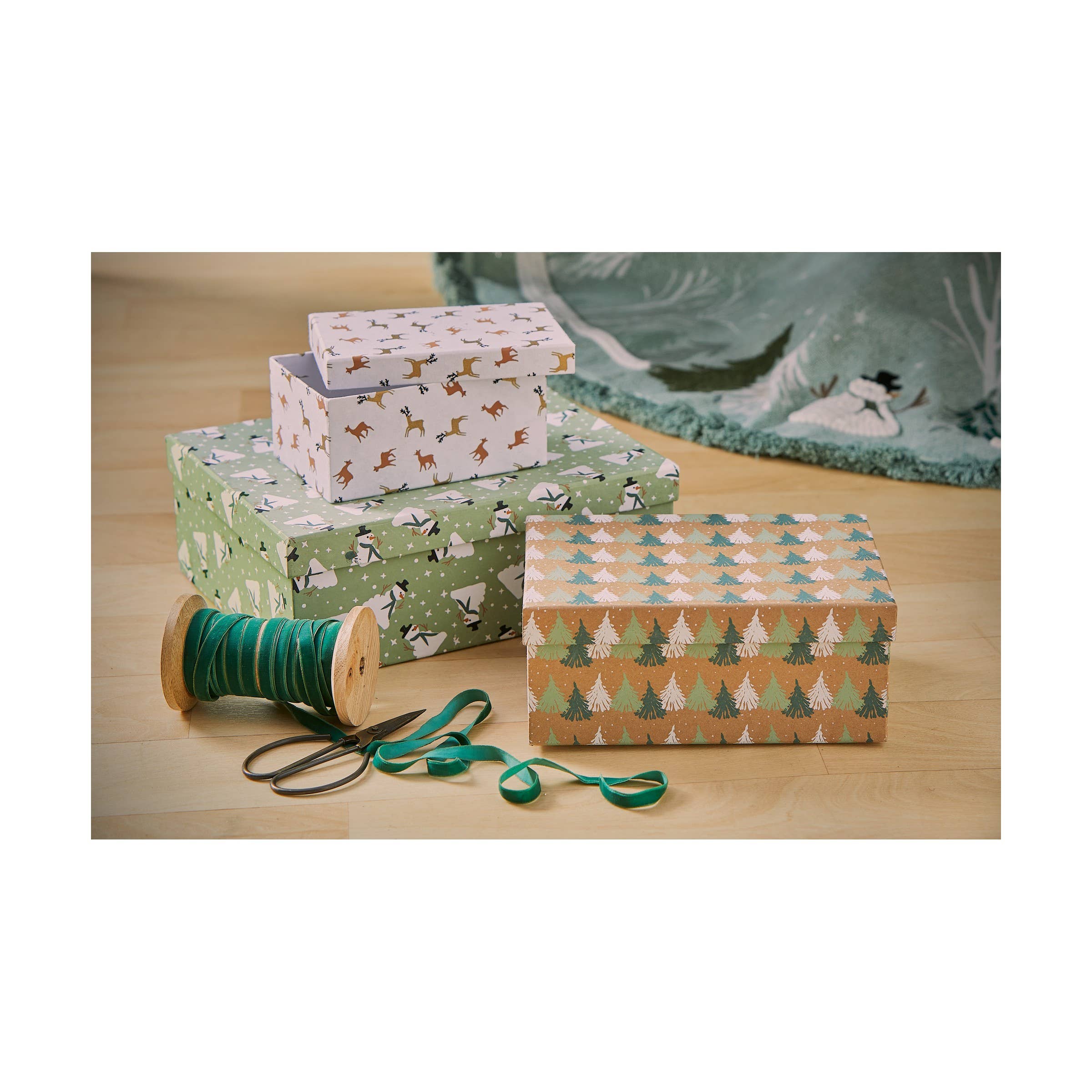 tag - Wholesale Gift Box - Balsam Paper Box Set of 3 Multi Christmas1