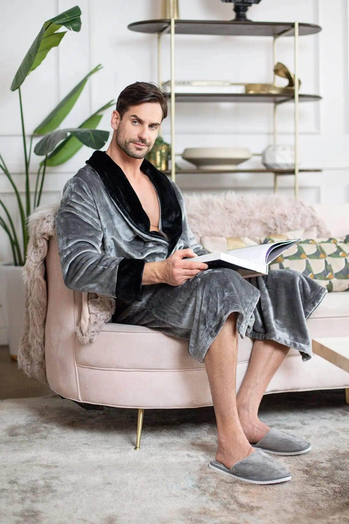 Lotus Linen - Wholesale Robe - Men's - Cozy Mens Plush Robes – Built for Comfort, Designed to Last26
