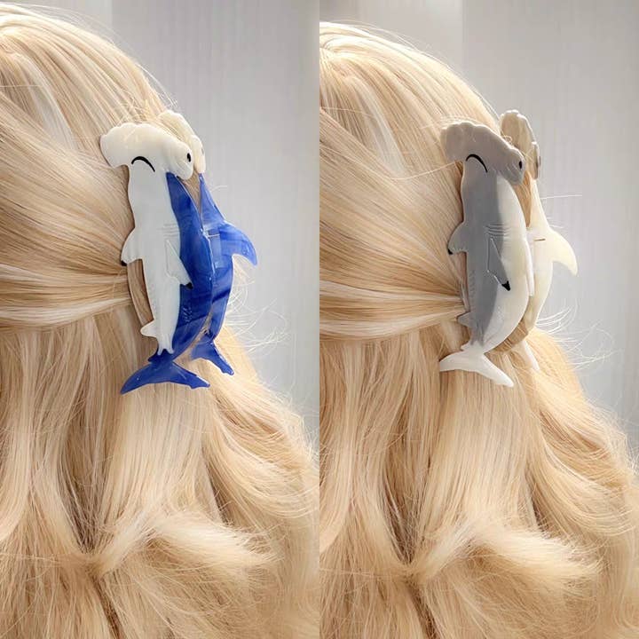 SOMETHING MINTY - Wholesale Hair Clip - Women's - Hammerhead Shark Hair Claw Clip4