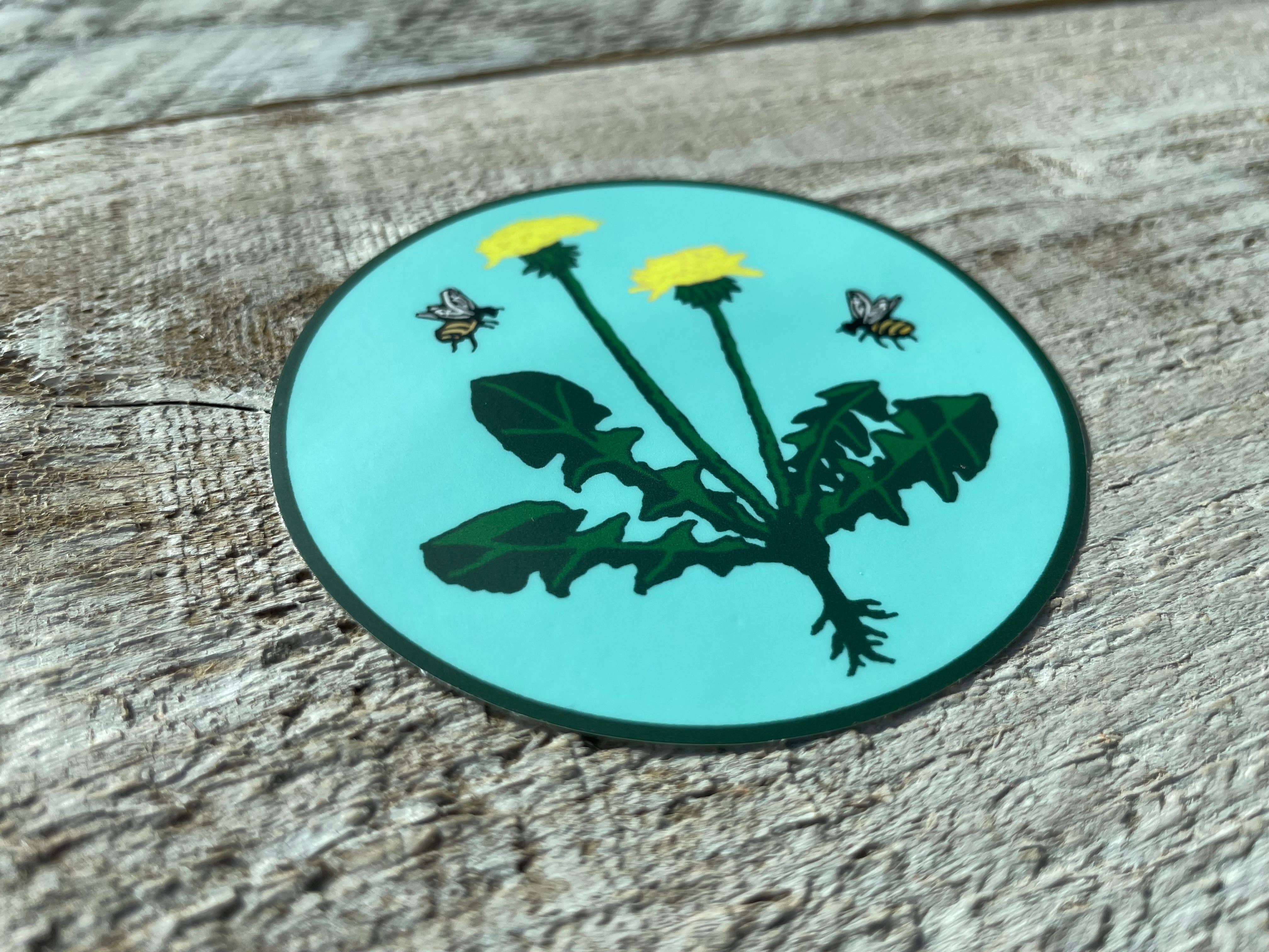 Think Greene – Großhandel Aufkleber – Löwenzahn und Honigbienen Sticker1