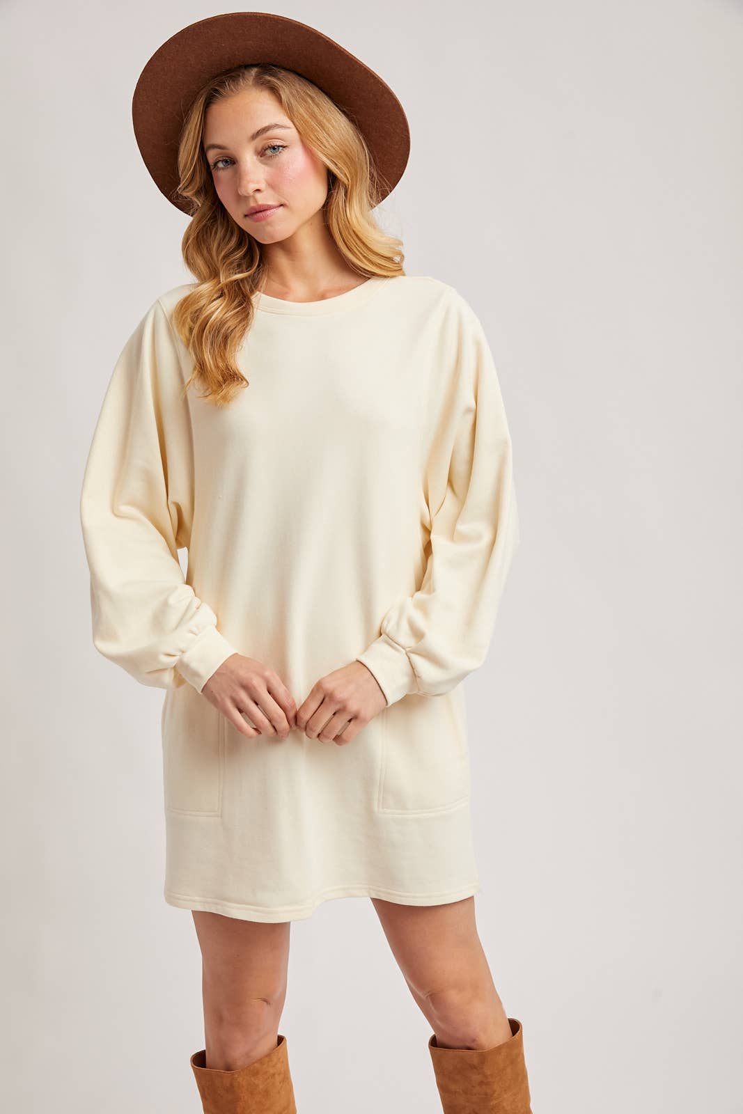 Bluivy - Vente Robe – femme - Robe mini en french terry17
