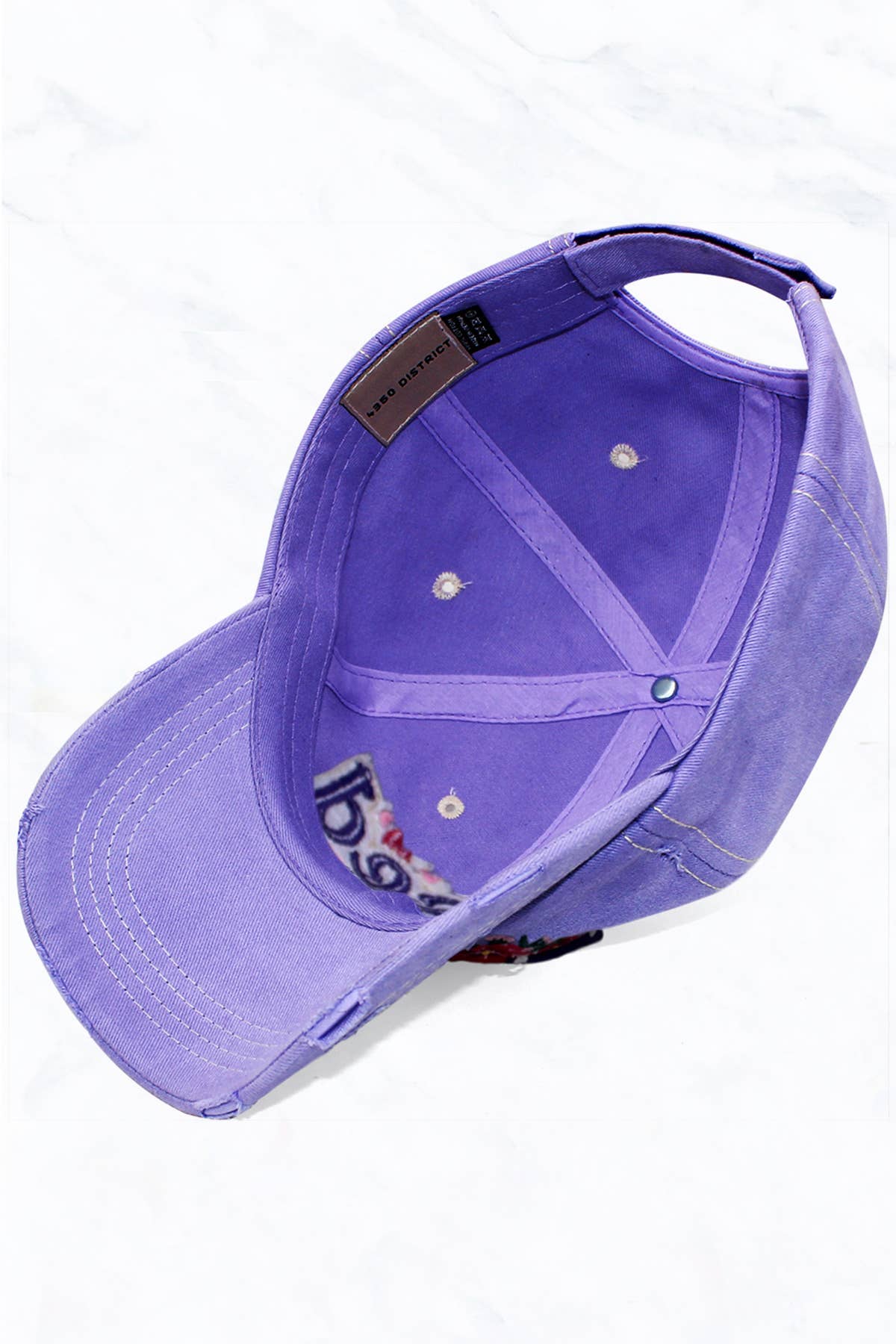 Suzie Q USA - Wholesale Baseball Cap - Women's - BLESSED MOM Vintage Ball Cap Velcro Back4