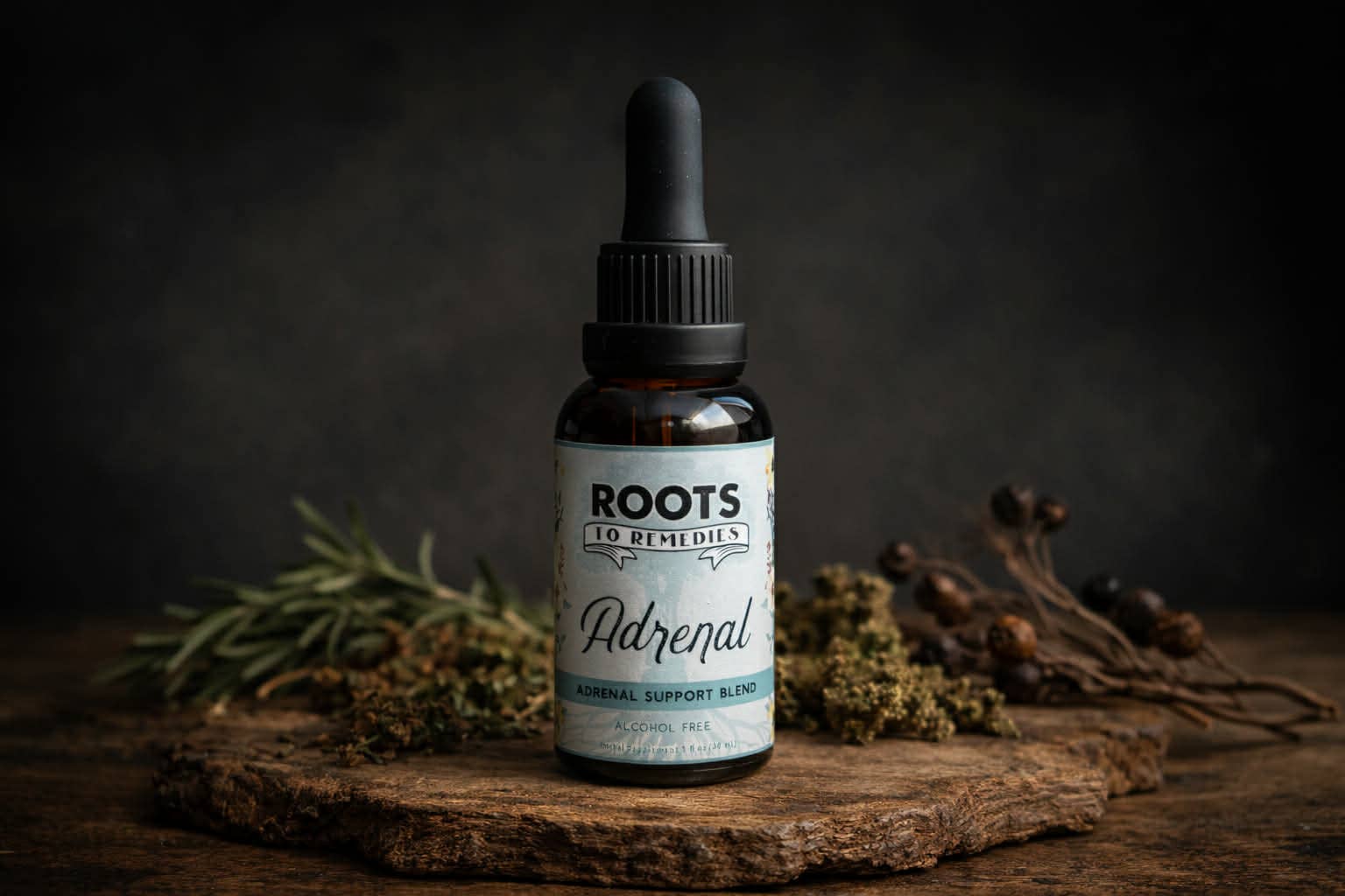 Roots To Remedies - Wholesale Oral Supplement/Vitamin - 1oz Adrenal Support Herbal Extract