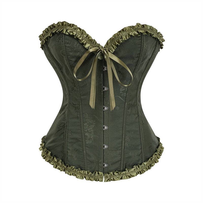 FurDecoration - Wholesale Corset - Women's - Solid Color Lace Corset Waist Trainer5