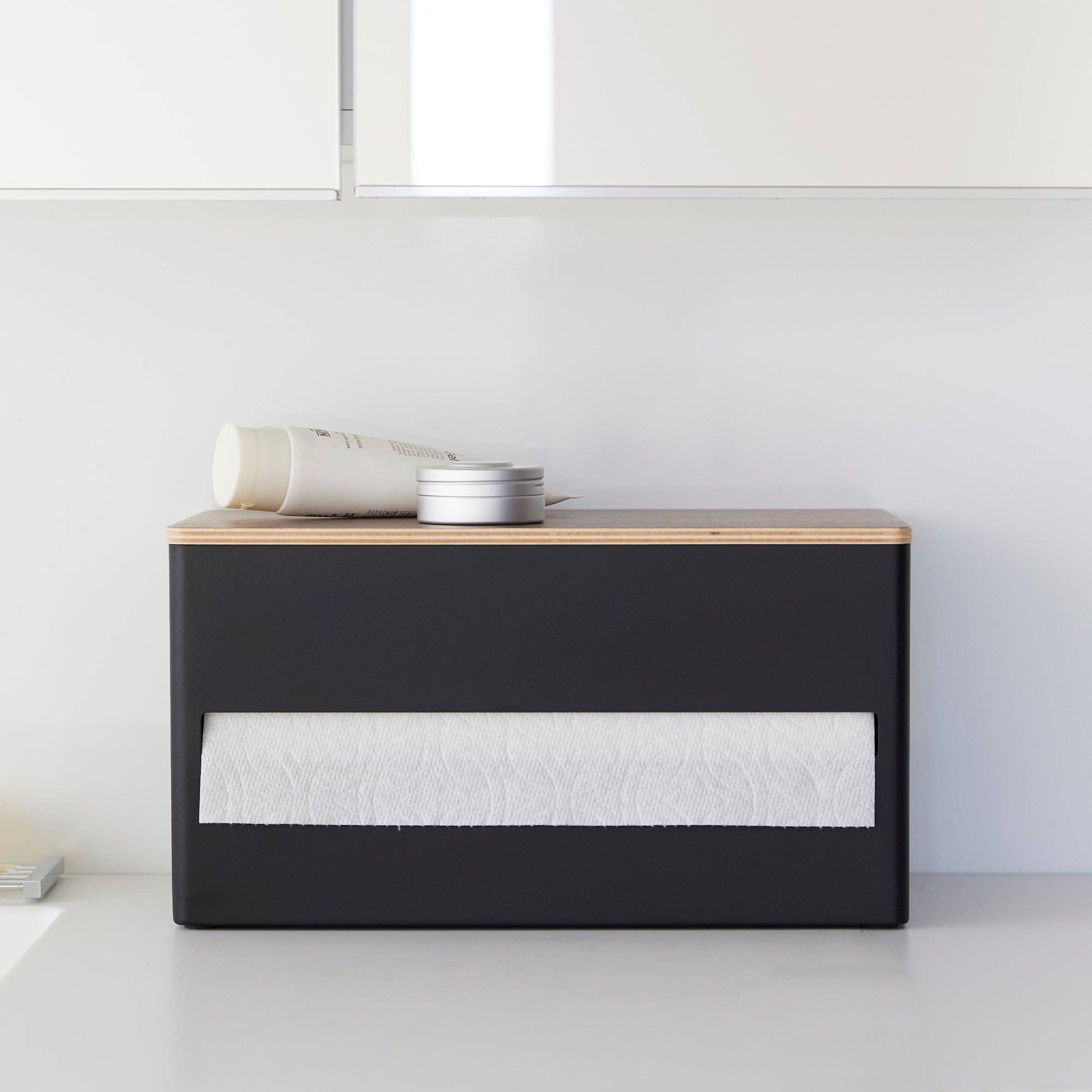 Yamazaki Home - Wholesale Paper Towel Holder - Paper Towel Dispenser - Steel + Wood11