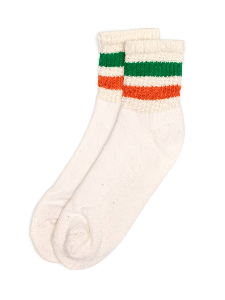American Trench - Wholesale Socks - Unisex - The Retro Stripe Quarter Crew