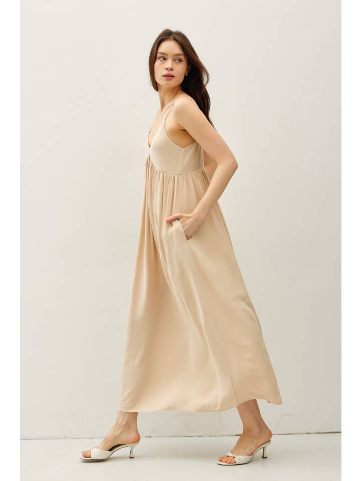 Be Cool - Wholesale Dress - Women's - BREEZY BABY DOLL MAXI DRESS