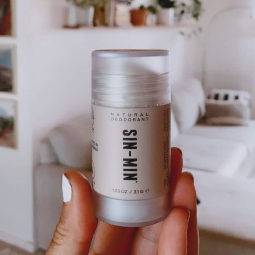 SIN-MIN - Wholesale Deodorant - Unisex - Natural Deodorant - Travel Size (Sweet Cinnamon + Vanilla)4