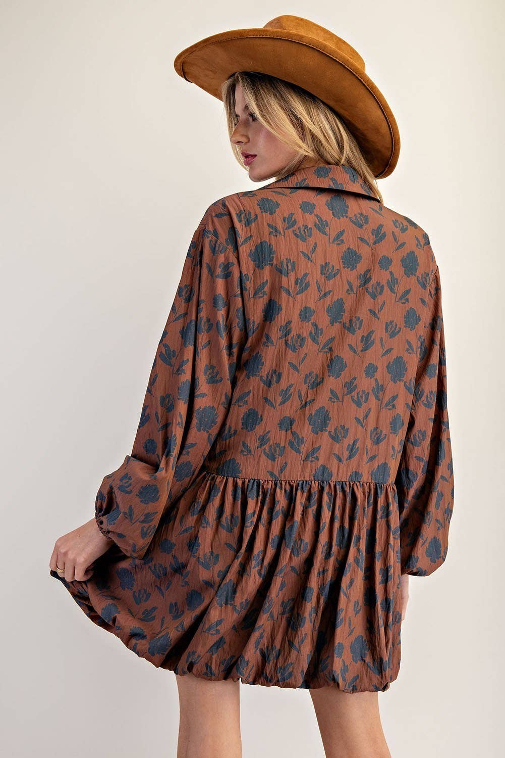 Peace Love Line - Wholesale Dress - Women's - PL8367 - FLORAL PRINT MINI DRESS4