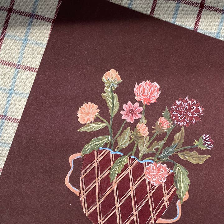 Harriet Watson - Vendita all'ingrosso Stampa artistica - Stampa A5 - Dalie rosa1