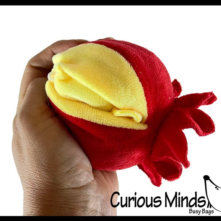 Curious Minds Toys – Engroshandel Plyslegetøj - Børn og baby – 1 Sød blæksprutte dyr glad trist plys flip indefra og ud Anima3