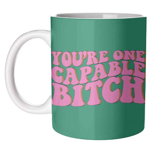 Mugs 'Capable Bitch' by Pink and Pip for wholesale by ART WOW