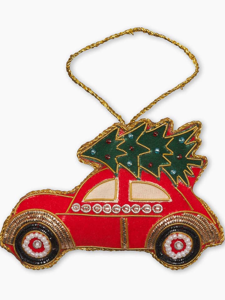 Christmas Tree Car Ornament for wholesale by Henry Handwork