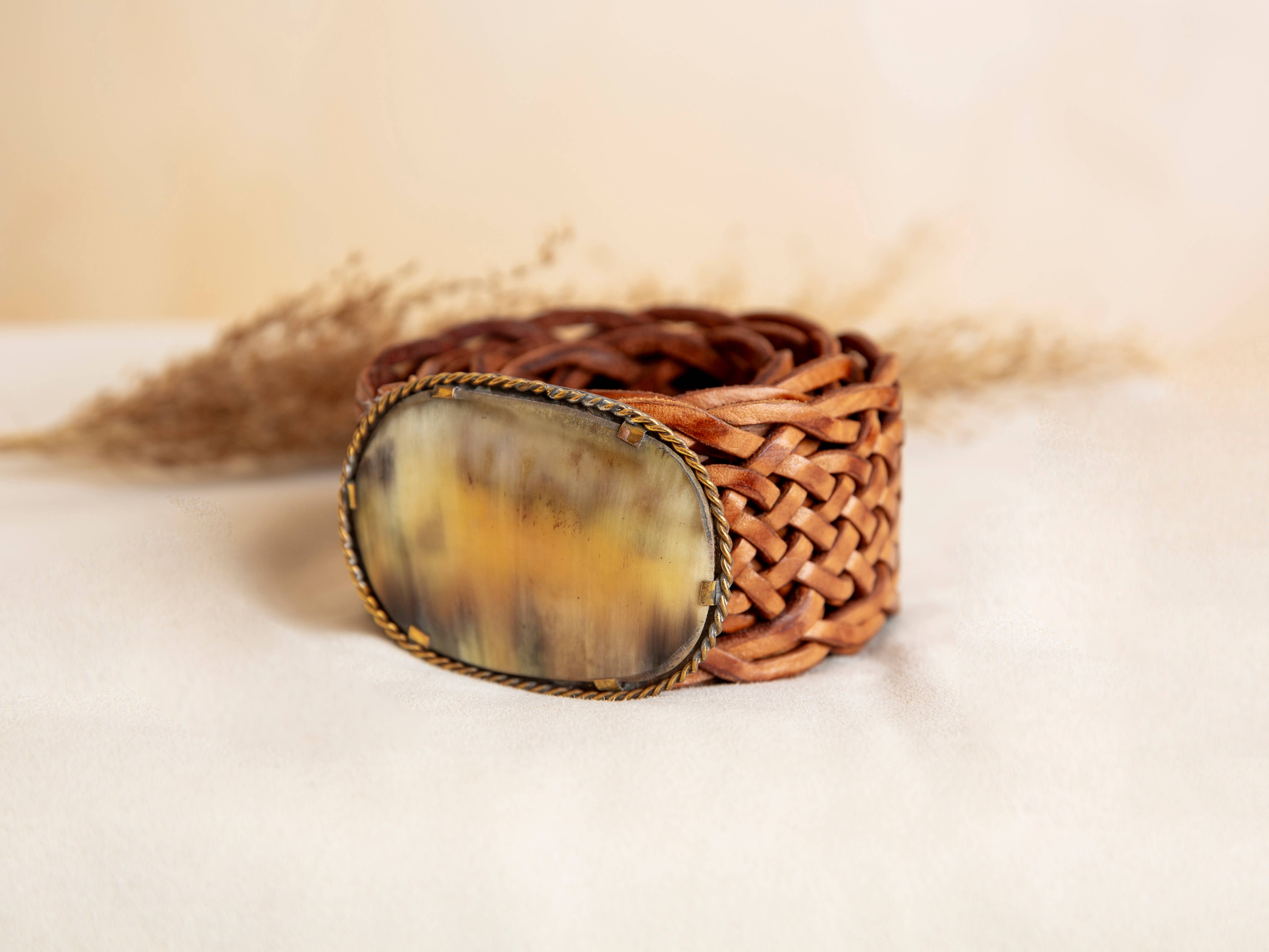 Lula Natura - Wholesale Belt - Women's - VENUS WIDE BROWN LEATHER BELT1