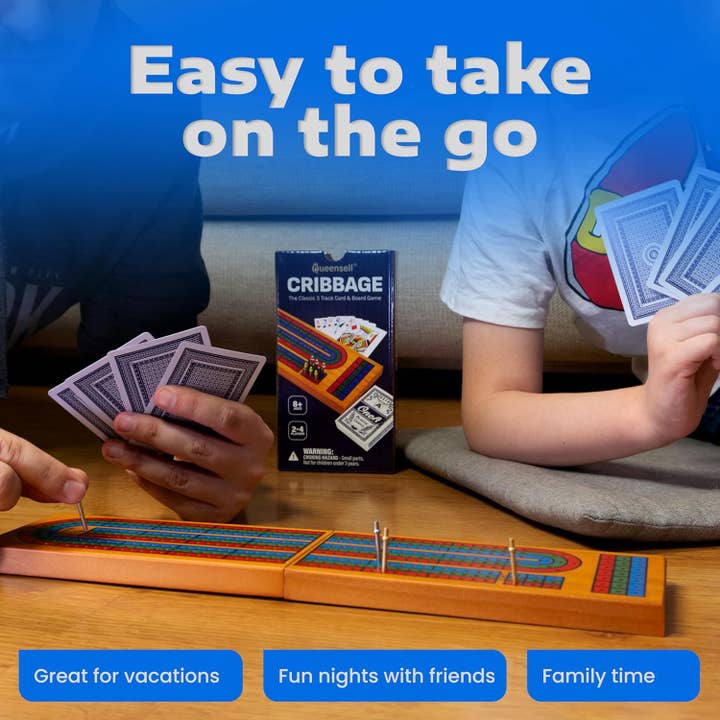 Queensell - Wholesale Board Game - Cribbage Board Game Set with Storage7