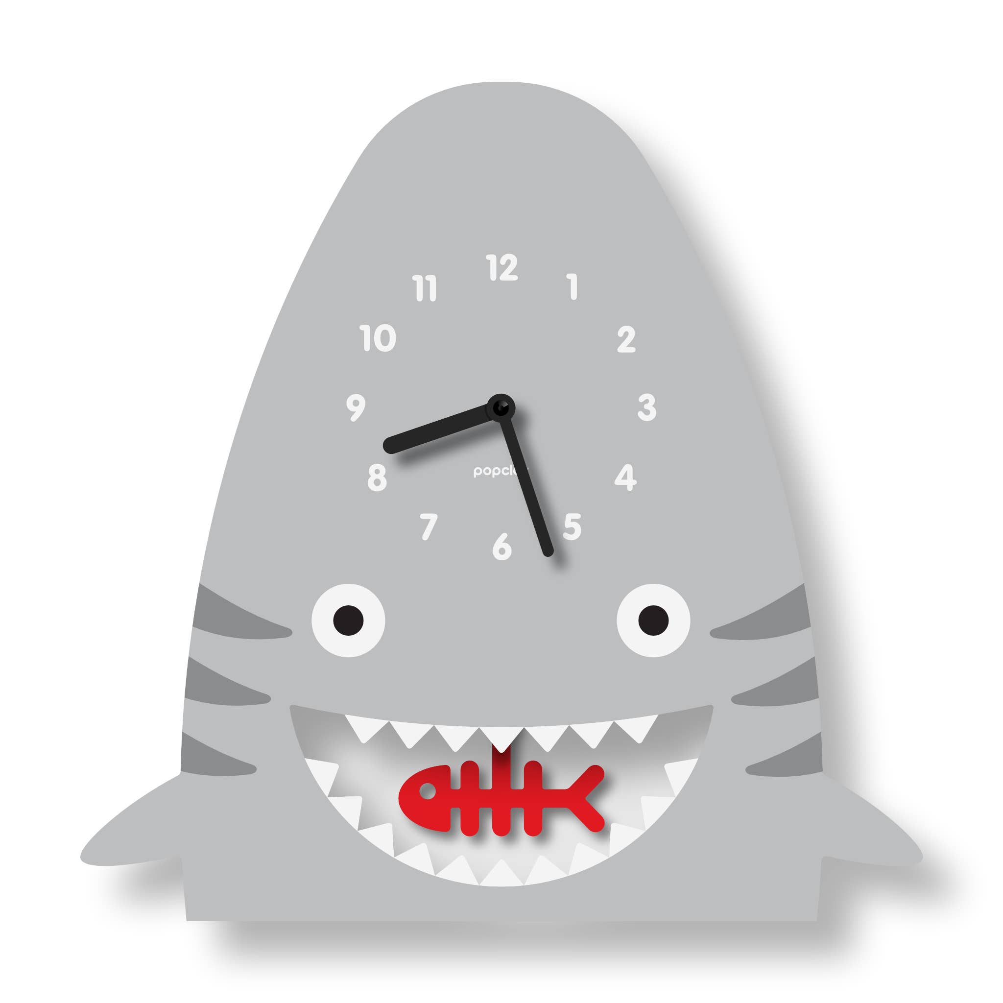 Shark Design Wooden Clock Handmade In The UK