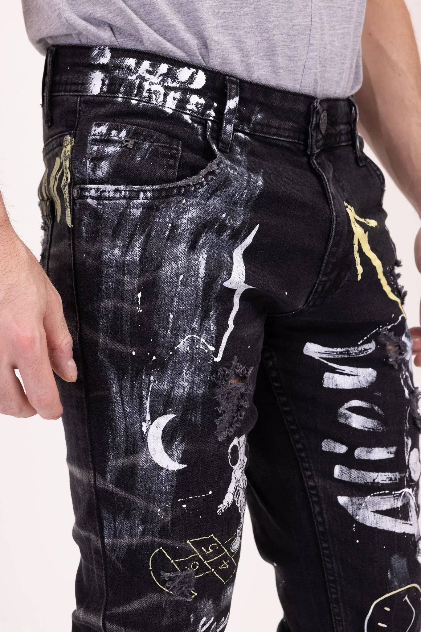 Men's Alien Denim Jeans - Black for wholesale on Faire2